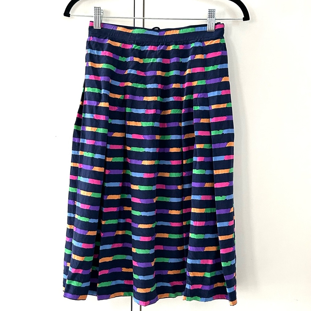 Vintage designer Louis Fèraud Paris silk skirt